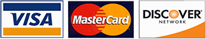 VISA, MasterCard, Discover